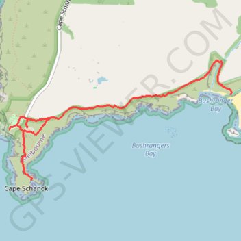 Cape Schanck - Mornington Peninsula trail, distance, elevation, map, profile, GPS track