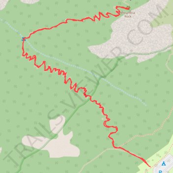 Columbia Rock Trail via Upper Yosemite Fall Trail in Yosemite National Park trail, distance, elevation, map, profile, GPS track
