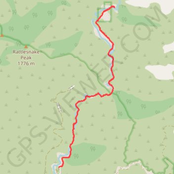 Bridge to Nowhere trail, distance, elevation, map, profile, GPS track