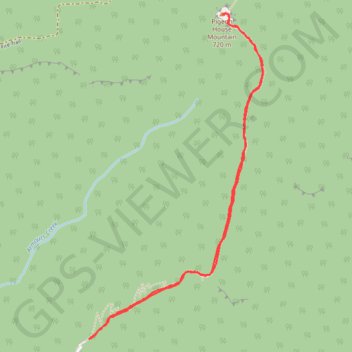 Pigeon House Mountain trail, distance, elevation, map, profile, GPS track