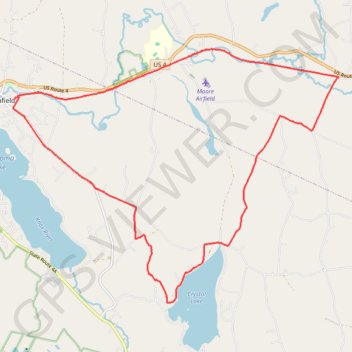 Crystal Lake Trail trail, distance, elevation, map, profile, GPS track