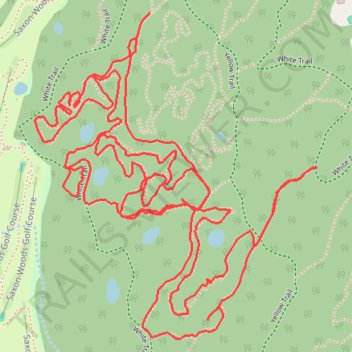 Saxon Woods Loop Hike trail, distance, elevation, map, profile, GPS track