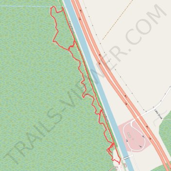 Canal Road and Supple Jack Trail Loop in Dismal Swamp State Park trail, distance, elevation, map, profile, GPS track