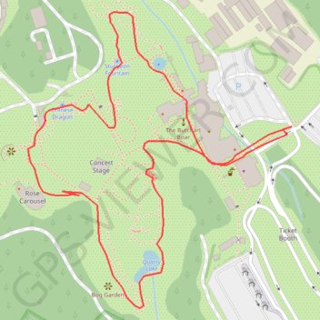 The Butchart Gardens Loop trail, distance, elevation, map, profile, GPS track