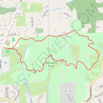 Hartwood Acres Loop Trails trail, distance, elevation, map, profile, GPS track