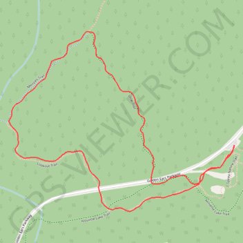 Lookout Trail - Menzies Trail - Loop Trail trail, distance, elevation, map, profile, GPS track