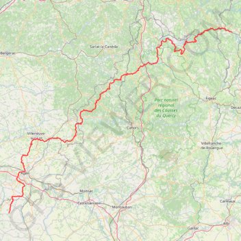 GR®652 Voie de Rocamadour (2021) trail, distance, elevation, map, profile, GPS track