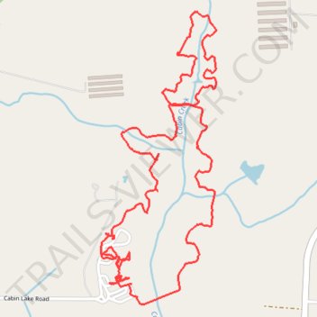 Cabin Lake Loop Trail trail, distance, elevation, map, profile, GPS track