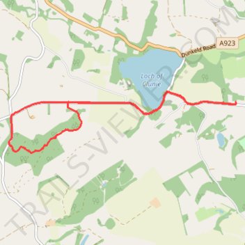 Mountain Bike Ride Above Clunie trail, distance, elevation, map, profile, GPS track