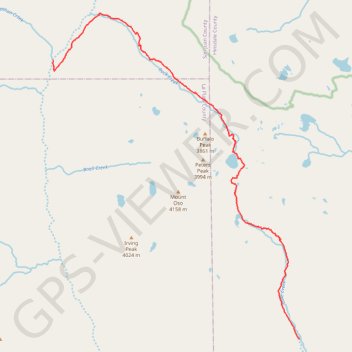 Rock Creek Down trail, distance, elevation, map, profile, GPS track