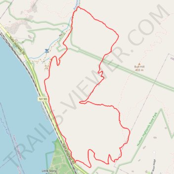 Bull Hill Short Loop trail, distance, elevation, map, profile, GPS track