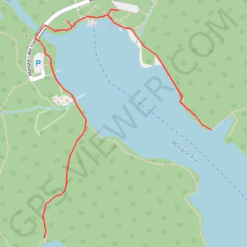 Maligne Lake - Moose Lake trail, distance, elevation, map, profile, GPS track
