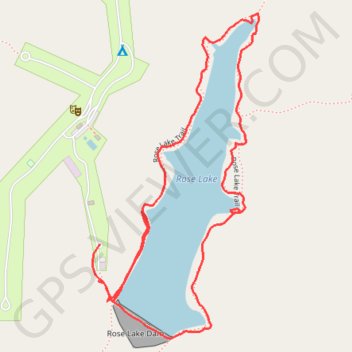 Hocking Hills Rose Lake Loop Trail trail, distance, elevation, map, profile, GPS track