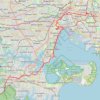 Bicycle ride from Maroubra to Loftus trail, distance, elevation, map, profile, GPS track