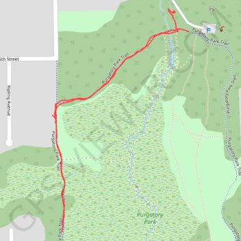 Purgatory Park Trail trail, distance, elevation, map, profile, GPS track