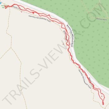 Hennessey Hill GPS Trace trail, distance, elevation, map, profile, GPS track