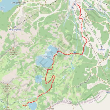 Lake Catherine via Brighton Lakes Trail and Catherine's Pass Trail trail, distance, elevation, map, profile, GPS track