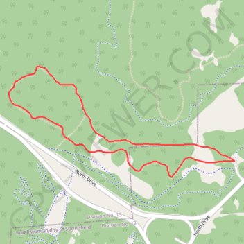 Cedar Bog Trail trail, distance, elevation, map, profile, GPS track