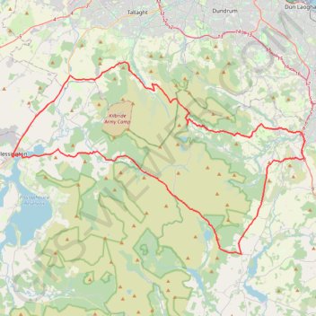 Blessington trail, distance, elevation, map, profile, GPS track