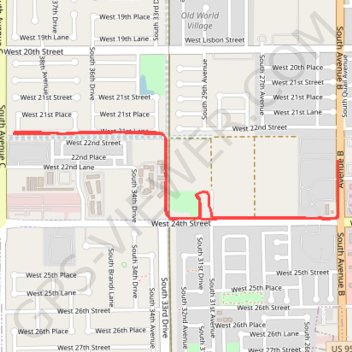Canal Run trail, distance, elevation, map, profile, GPS track