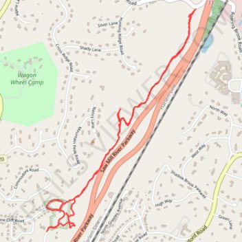 Pinecliff Audubon Sanctuary trail, distance, elevation, map, profile, GPS track