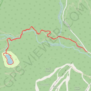 Lost Lake from Hessie Trailhead via Devil's Thumb Trail in Roosevelt National Forest trail, distance, elevation, map, profile, GPS track