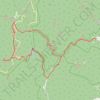 Loop hike via Weakley Hollow, White Oak Canyon, Hawksbill, Appalachian Trailand Old Rag in Shenandoah National Park trail, distance, elevation, map, profile, GPS track