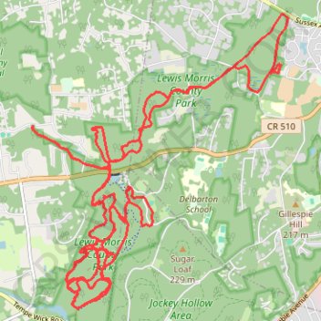Lewis Morris/Patriots Path trail, distance, elevation, map, profile, GPS track