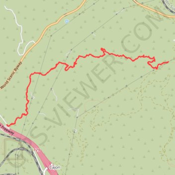 Crowder Canyon trail, distance, elevation, map, profile, GPS track