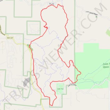Loop Trails from Pine Flat via Poker Chip, Mahogany, Oak Flat, Sofa Queen and Deadman trail, distance, elevation, map, profile, GPS track