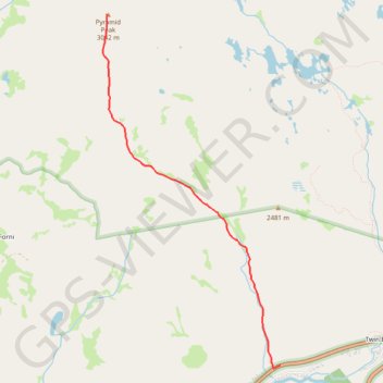 Pyramid Peak Trail in Eldorado National Forest trail, distance, elevation, map, profile, GPS track