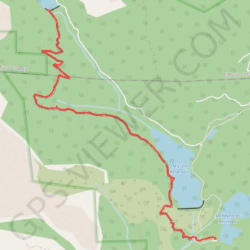 Mason Trail, Mc Reynolds Reservoir, Mason Reservoir, Boehmer Reservoir, South Slope Recreation Area, Pikes Peak, Colorado trail, distance, elevation, map, profile, GPS track