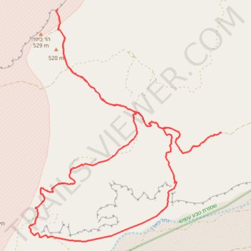 Barak, Kippa and Vardit trail, distance, elevation, map, profile, GPS track