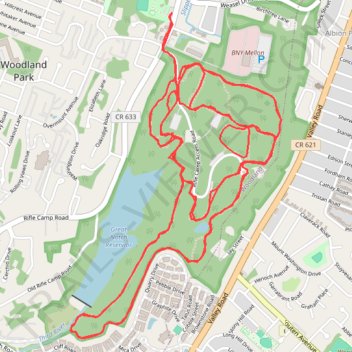 Rifle Camp Park Hardtailing trail, distance, elevation, map, profile, GPS track