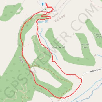 Newark Park Loop Walk trail, distance, elevation, map, profile, GPS track