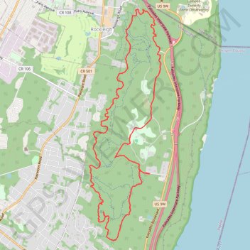 Alpine & Rockleigh trail, distance, elevation, map, profile, GPS track