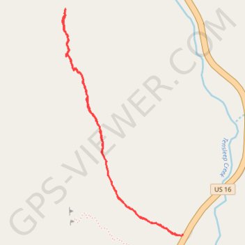 Ten Sleep French Cattle Ranch Approach Long trail, distance, elevation, map, profile, GPS track