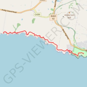 George Bass Coastal Walk trail, distance, elevation, map, profile, GPS track