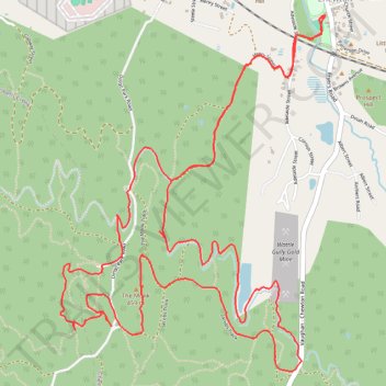 The Monk, Eureka Reef trail, distance, elevation, map, profile, GPS track