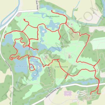Duke Farms loop trails trail, distance, elevation, map, profile, GPS track