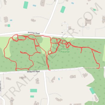 Jennings Preserve trail, distance, elevation, map, profile, GPS track
