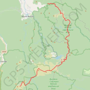Mount Hotham - Mount Bogong trail, distance, elevation, map, profile, GPS track