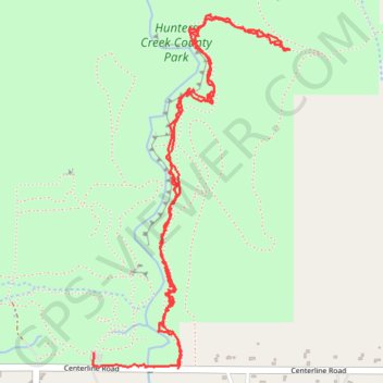 Wales NY: Hunters Creek County Park south part of eastern Orange Trail trail, distance, elevation, map, profile, GPS track