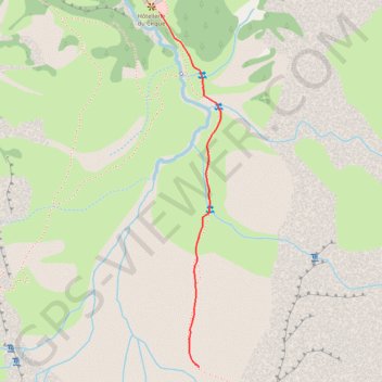 Day 4 Gavarnie from Hotellerie to Grande Cascade trail, distance, elevation, map, profile, GPS track