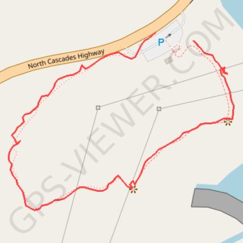 Gorge Dam - Gorge Lake trail, distance, elevation, map, profile, GPS track