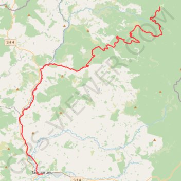 Piropiro - Taumarunui trail, distance, elevation, map, profile, GPS track