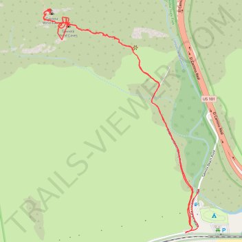 Gaviota Wind Caves trail, distance, elevation, map, profile, GPS track