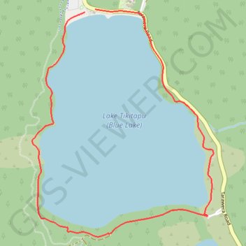 Lake Tikitapu (Blue Lake) trail, distance, elevation, map, profile, GPS track