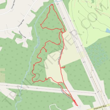 Stone Bridge Loop Trail trail, distance, elevation, map, profile, GPS track