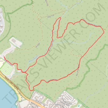 El Moro Canyon Loop trail, distance, elevation, map, profile, GPS track